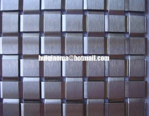 China 'Tile' Type Decorative Metal Fabric,Flat Wire Square Woven Mesh,Stainless Steel supplier