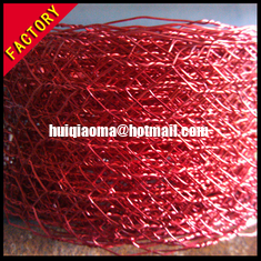 China Decorative Hexagonal Wire Netting,Artwork Colour Painted Hexagonal Mesh,Baking Finish supplier
