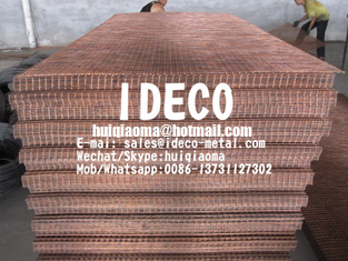 China Copper Washed Standard Industrial Steel Mesh, Welded Copper Mesh Panels/Screen/Cages/Baskets supplier
