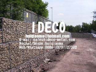 China Gabion Retaining Walls, Gabion Baskets for Floodwalls, Double Twisted Woven Gabion Boxes, Hexagonal Mesh Gabions Cages supplier